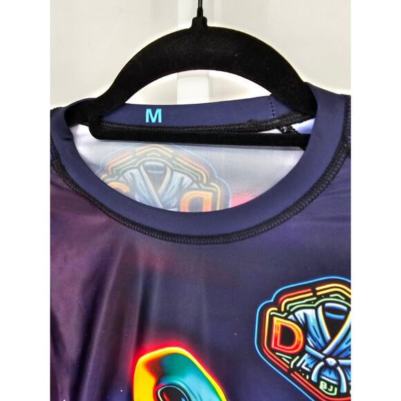 Zenco Fightwear Mens M Long Sleeve Athletic Shirt Alien Bright Colors Colorado - Picture 3 of 5